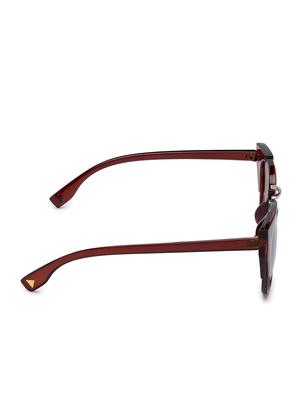 globus brown full rim wayfarer sunglasses - 16831154 - Standard Image - 3