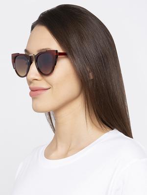 globus brown full rim wayfarer sunglasses - 16831154 - Standard Image - 4