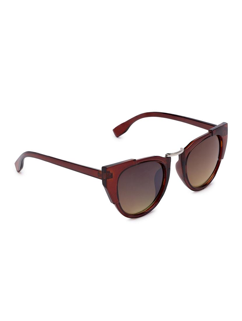 globus brown full rim wayfarer sunglasses - 16831154 - Zoom Image - 2
