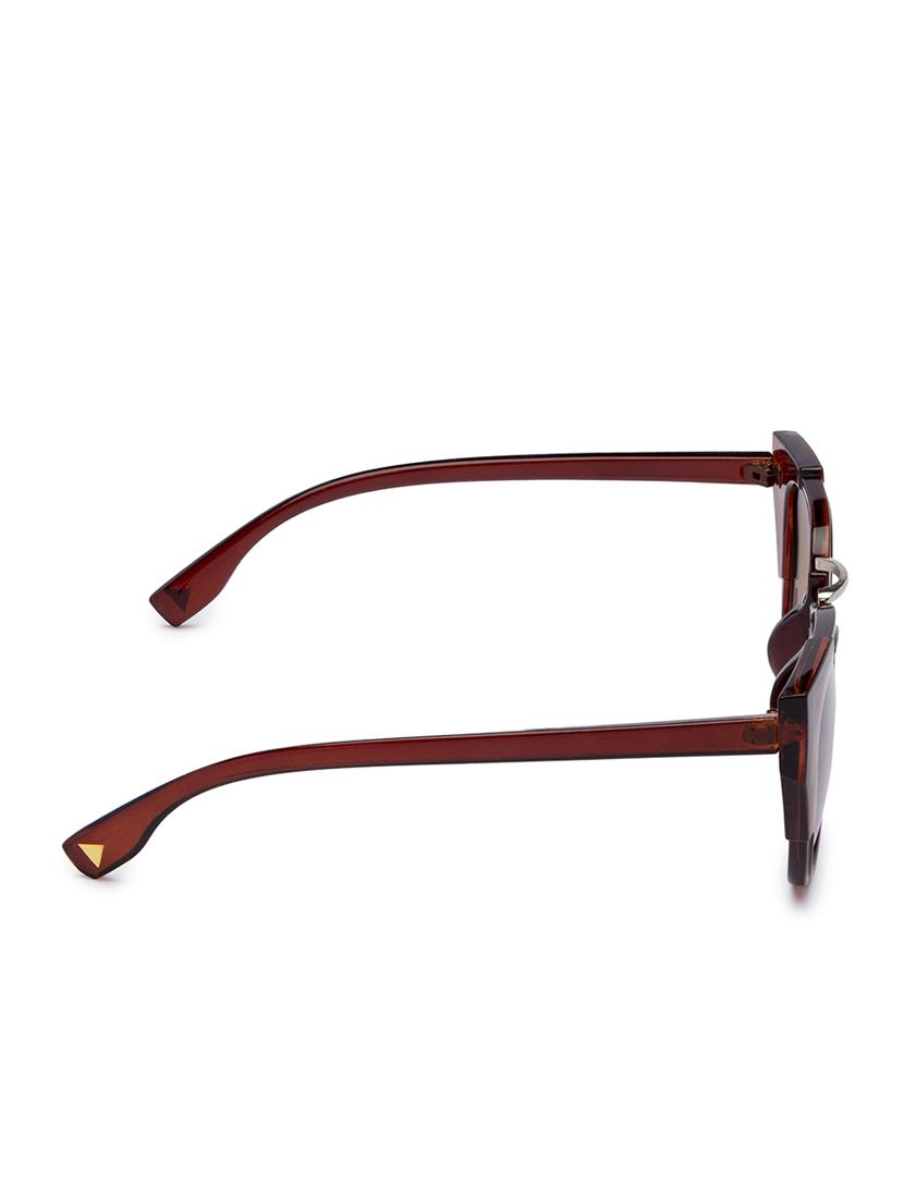 globus brown full rim wayfarer sunglasses - 16831154 - Zoom Image - 3