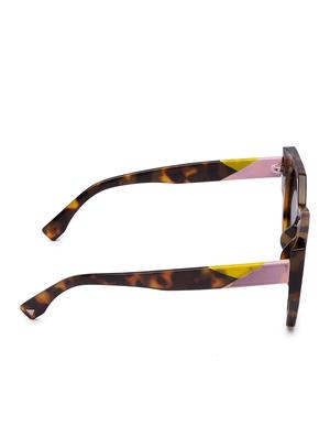 globus brown full rim wayfarer sunglasses - 16831175 - Standard Image - 3