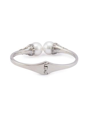 silver metal bangle bracelet - 16831204 - Standard Image - 2