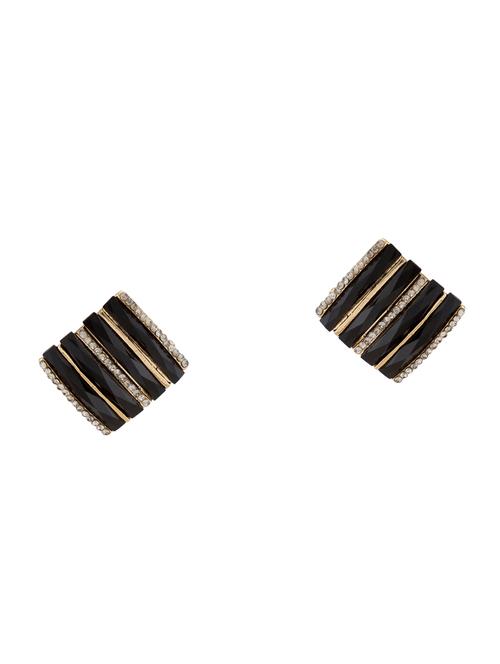 black metal studs earring - 16831336 - Standard Image - 1