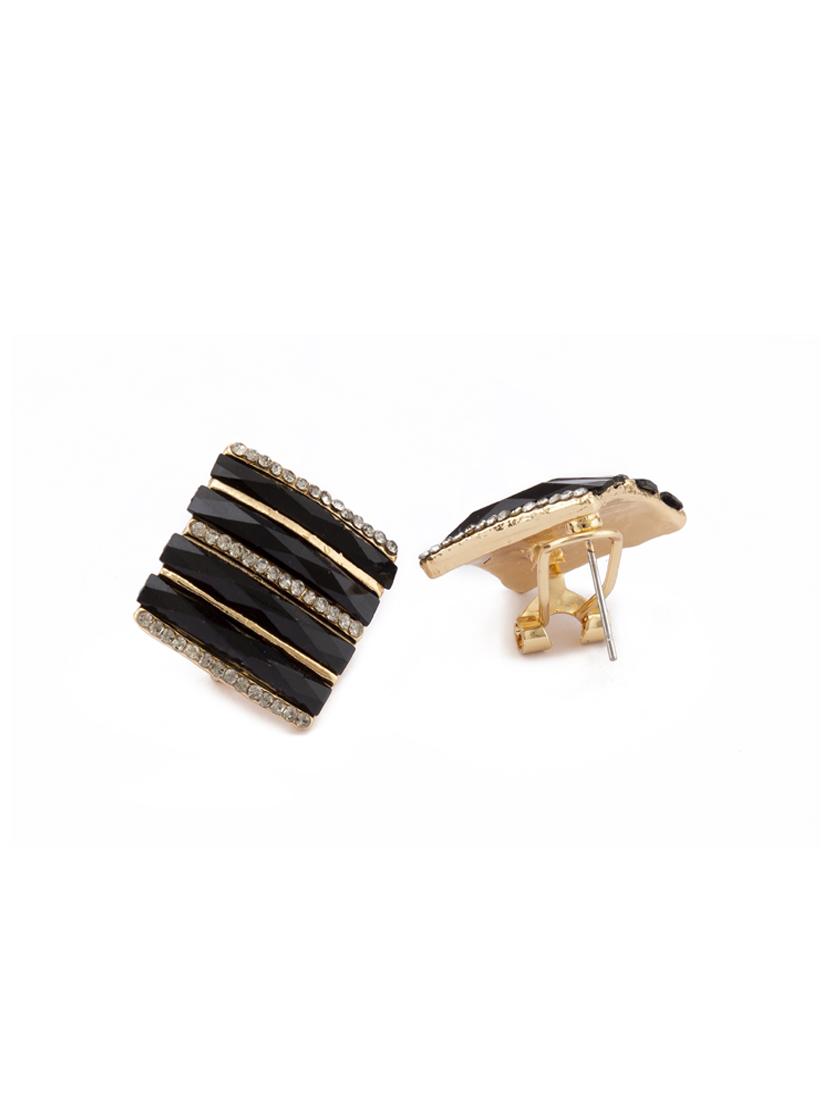 black metal studs earring - 16831336 - Zoom Image - 2