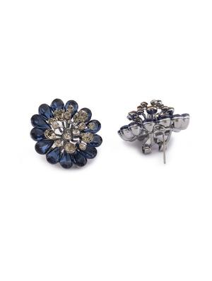blue metal studs earring - 16831337 - Standard Image - 2