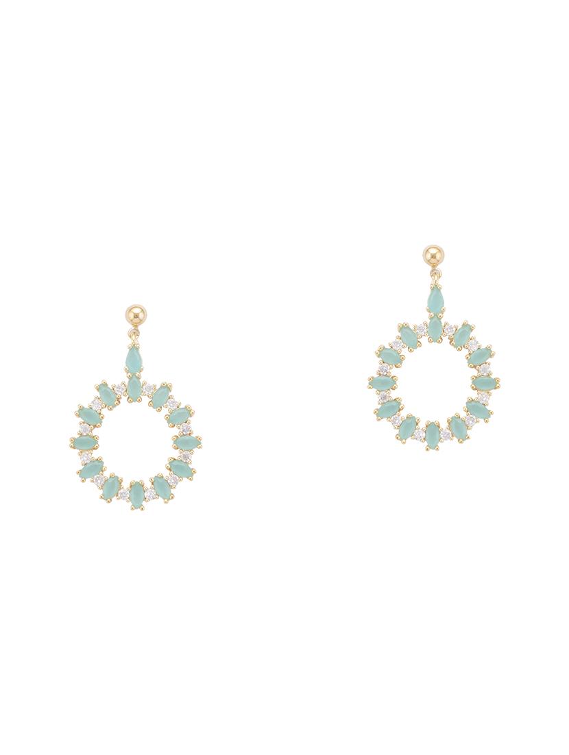 gold metal hoop earring - 16831342 - Zoom Image - 1
