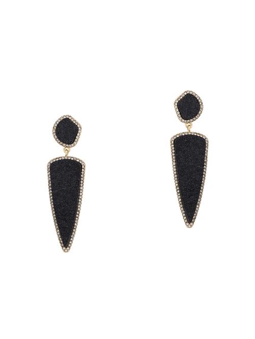 black metal drop earring - 16831346 - Standard Image - 1