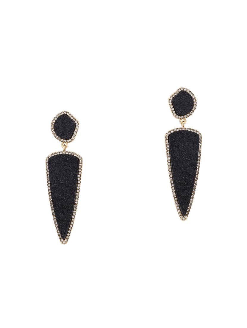 black metal drop earring - 16831346 - Zoom Image - 1