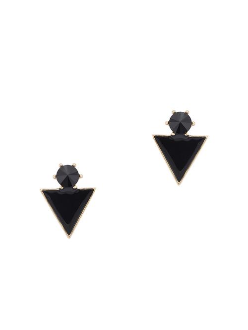 black metal drop earring - 16831358 - Standard Image - 1