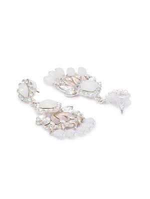silver metal drop earring - 16831361 - Standard Image - 2