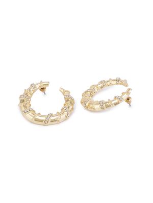 gold metal hoop earring - 16831367 - Standard Image - 2