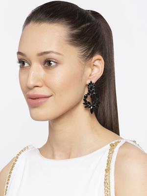 black metal drop earring - 16831382 - Standard Image - 3