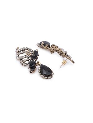 black metal drop earring - 16831390 - Standard Image - 2