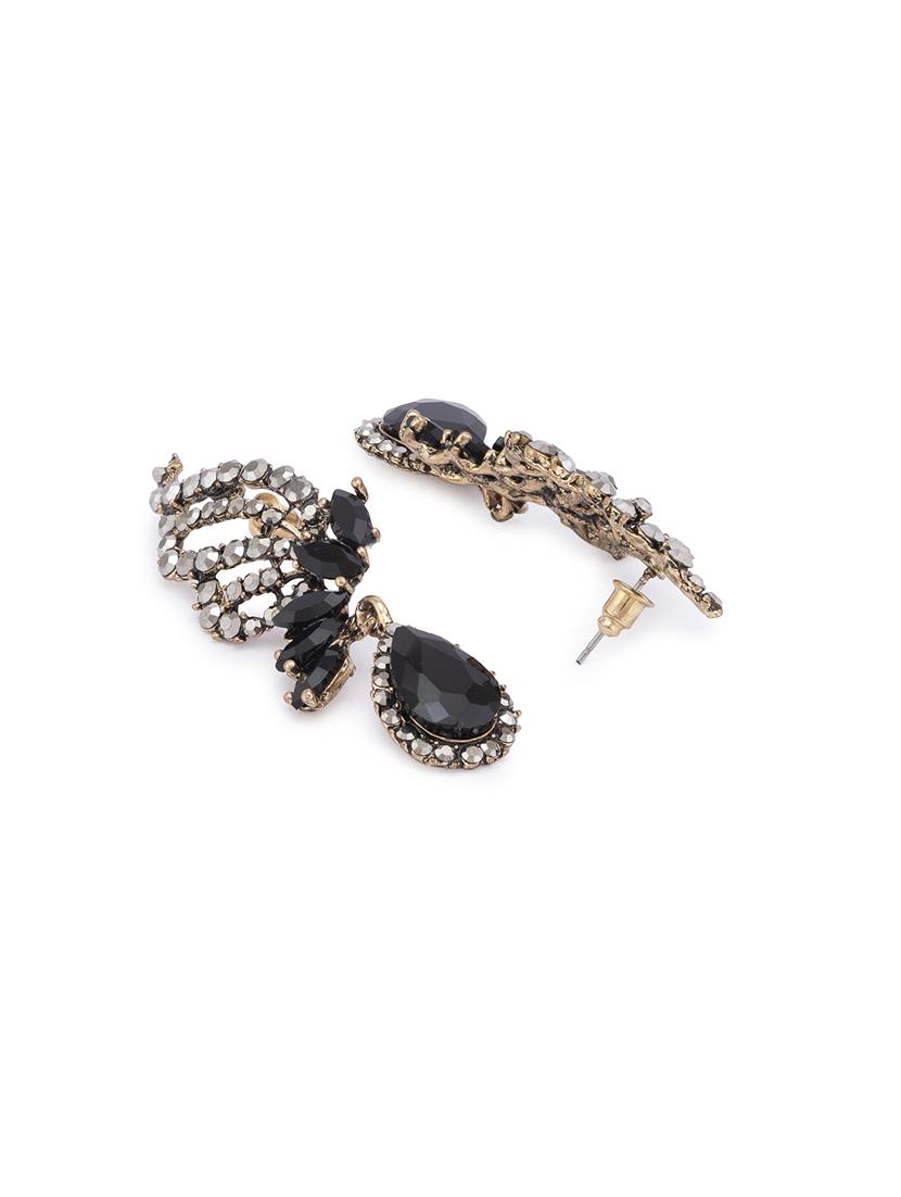black metal drop earring - 16831390 - Zoom Image - 2