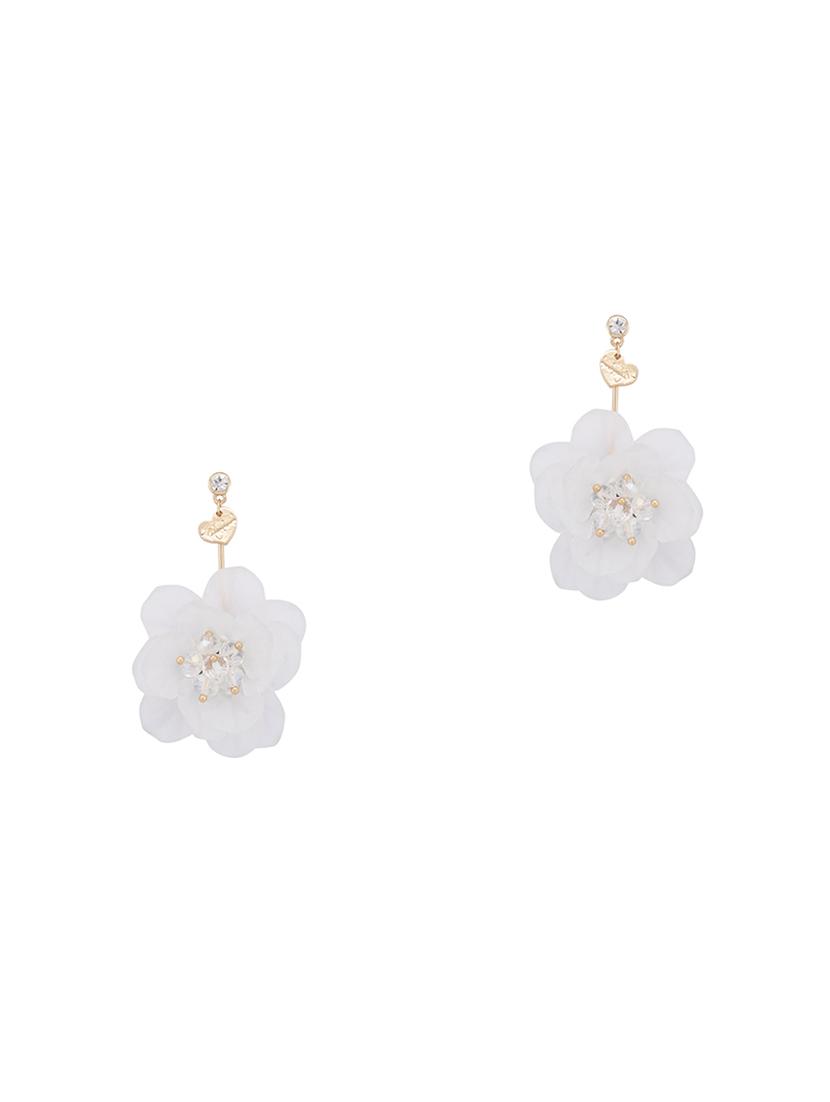 silver metal drop earring - 16831426 - Zoom Image - 1