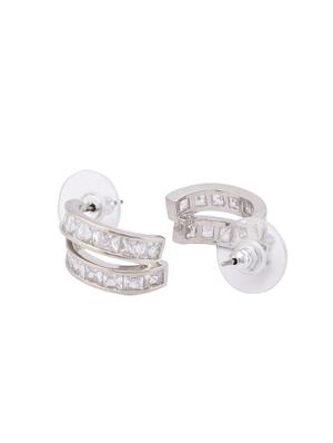 silver metal studs earring - 16831434 - Standard Image - 2