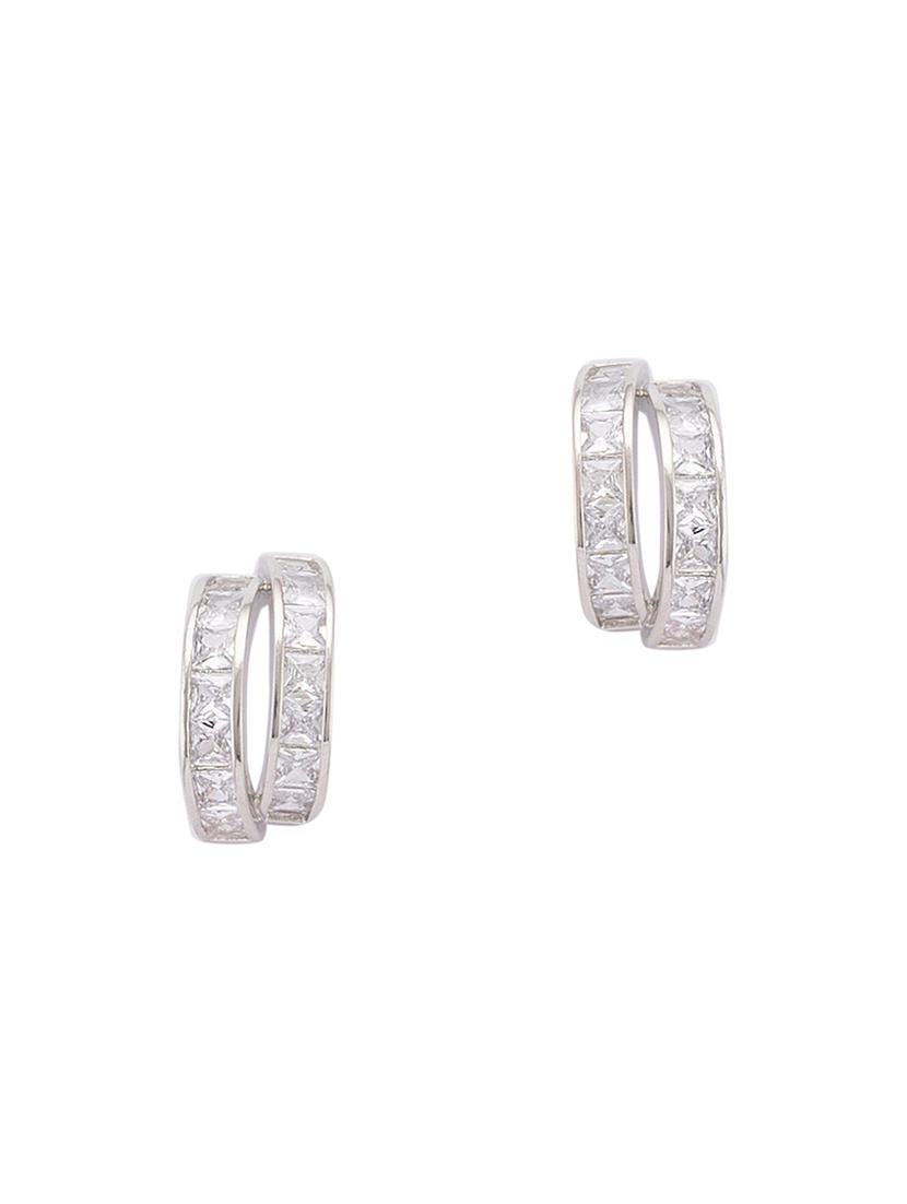 silver metal studs earring - 16831434 - Zoom Image - 1