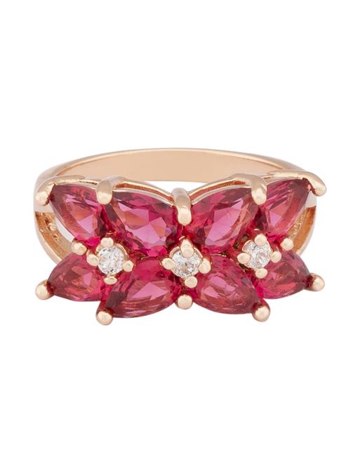 pink metal finger ring - 16831443 - Standard Image - 1