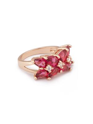 pink metal finger ring - 16831443 - Standard Image - 2