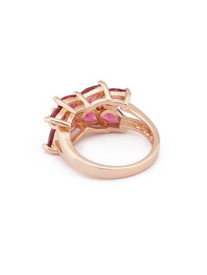 pink metal finger ring - 16831443 - Standard Image - 3