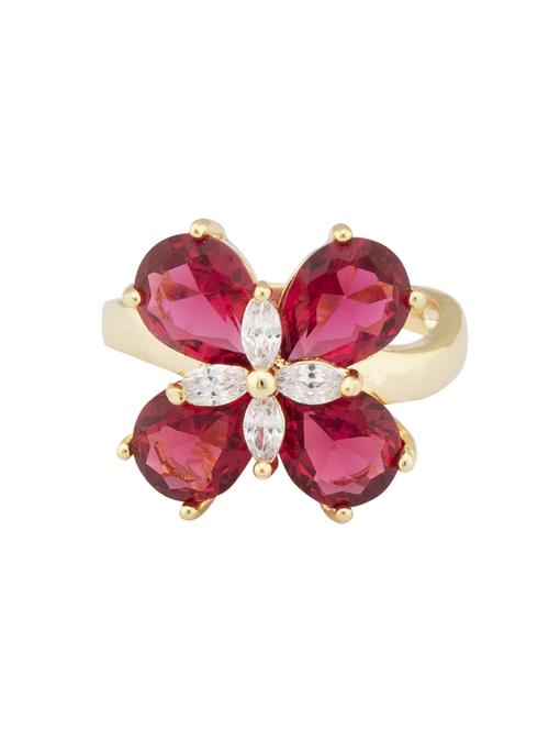 pink metal finger ring - 16831447 - Standard Image - 1