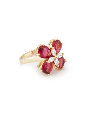 pink metal finger ring - 16831447 - Standard Image - 2