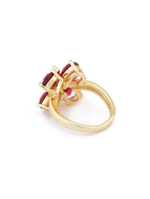 pink metal finger ring - 16831447 - Standard Image - 3