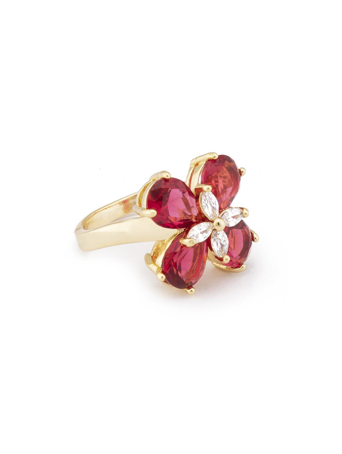 pink metal finger ring - 16831447 - Zoom Image - 2