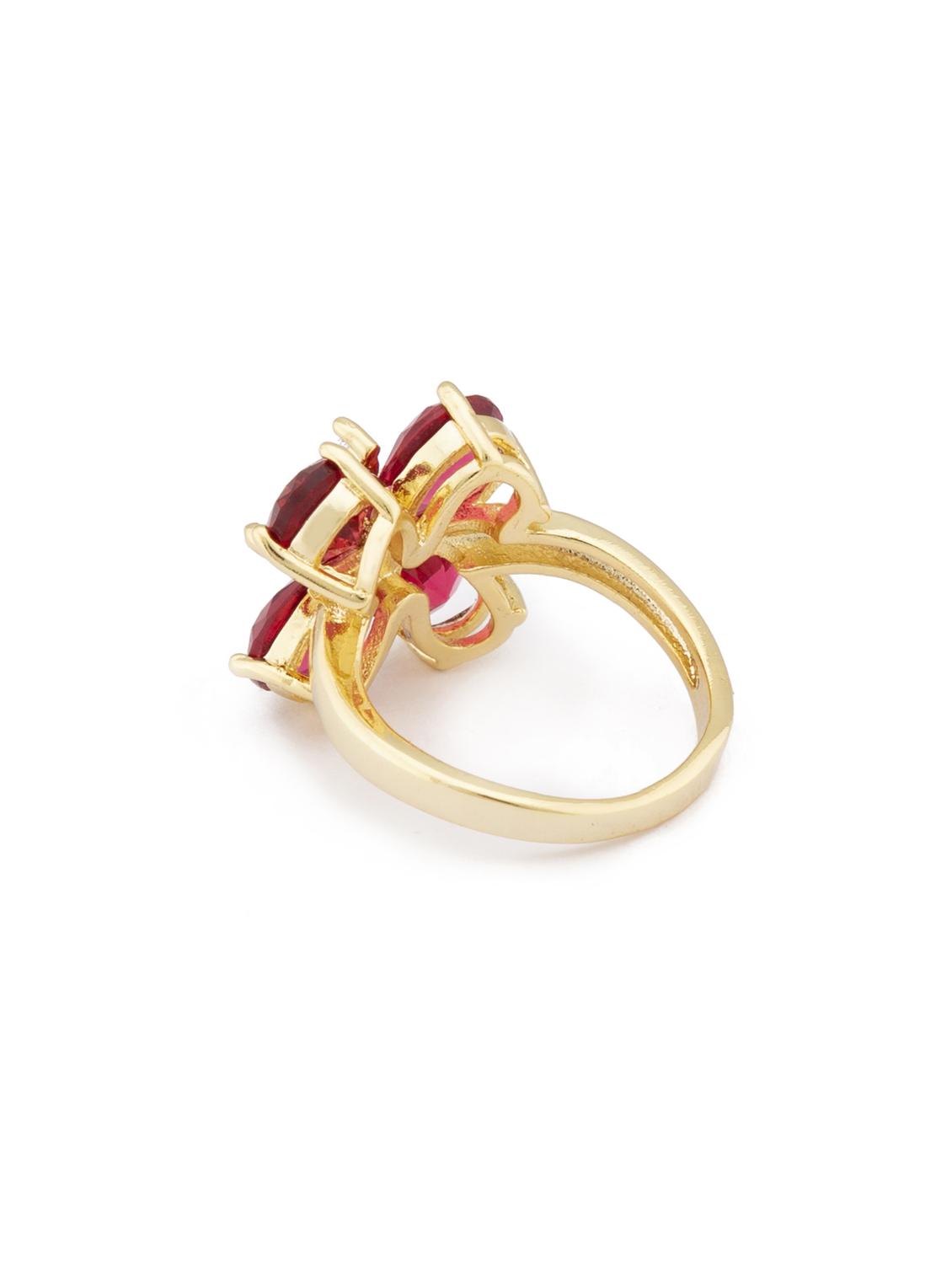 pink metal finger ring - 16831447 - Zoom Image - 3
