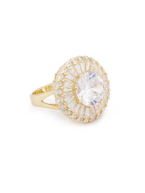 gold metal finger ring - 16831448 - Standard Image - 2