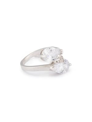 silver metal finger ring - 16831451 - Standard Image - 2