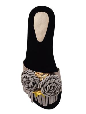 grey slip on sandals - 16831545 - Standard Image - 3