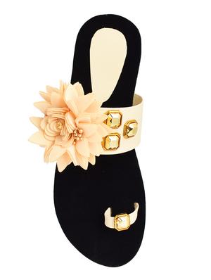 beige slip on sandals - 16831551 - Standard Image - 3