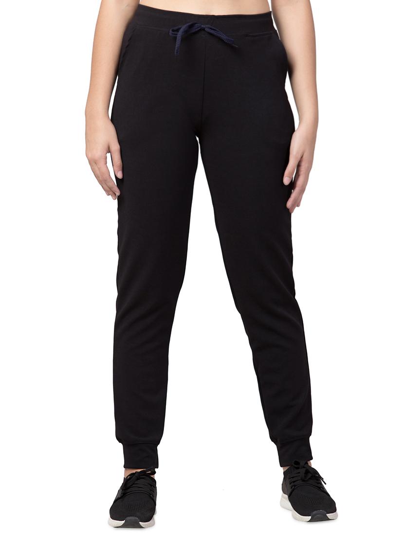 tie front solid track pant - 16831610 - Zoom Image - 1
