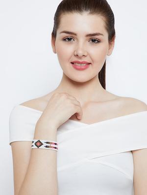 multi colored metal bangle bracelet - 16831682 - Standard Image - 4