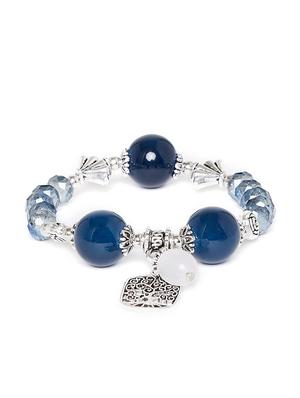 blue metal bangle bracelet - 16831690 - Standard Image - 2