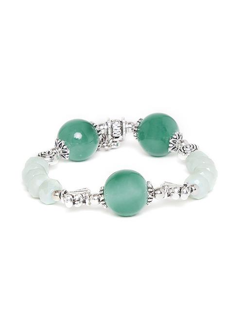 green metal bangle bracelet - 16831694 - Standard Image - 1