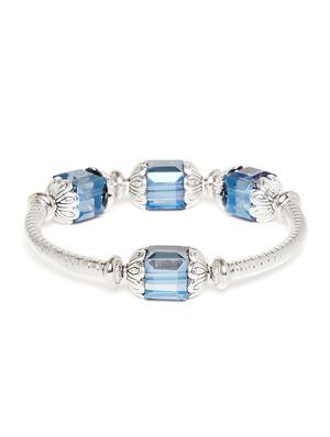 blue metal bangle bracelet - 16831695 - Standard Image - 2