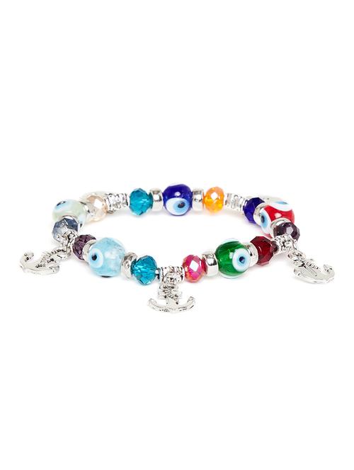 multi colored metal bangle bracelet - 16831708 - Standard Image - 1