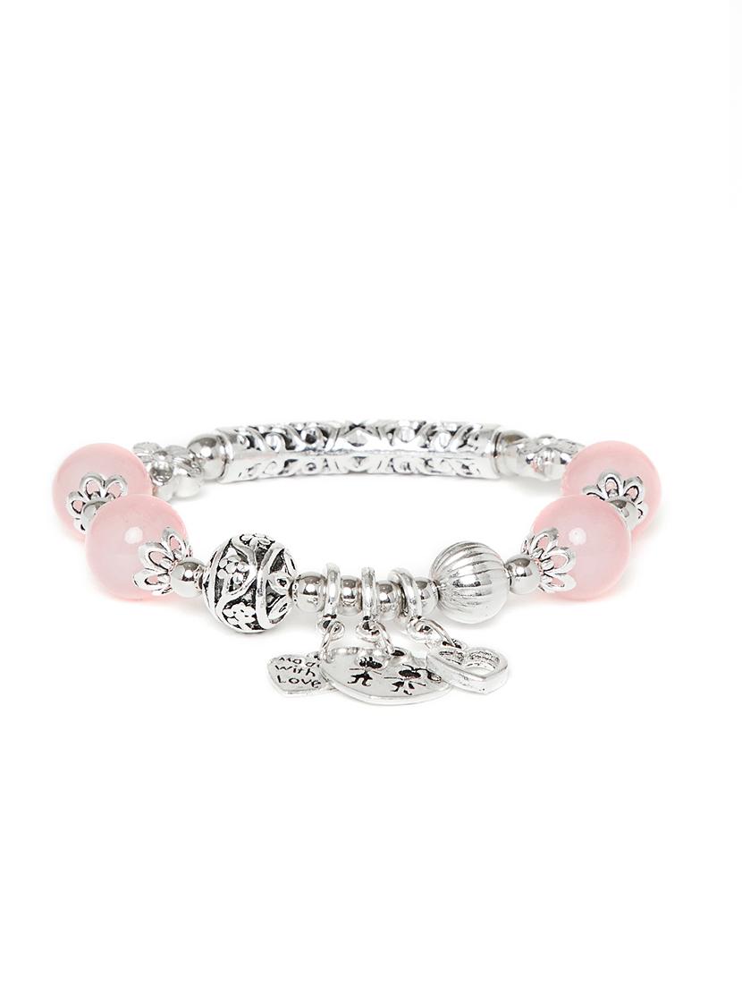 pink metal bangle bracelet - 16831721 - Zoom Image - 1