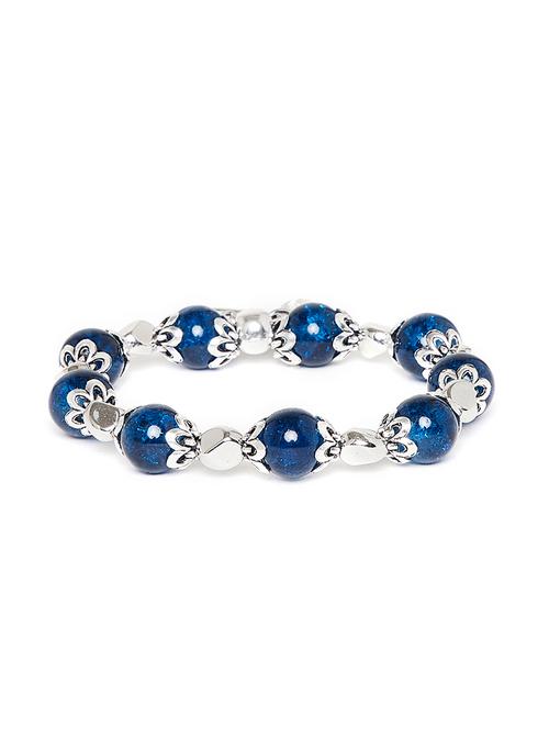 blue metal bangle bracelet - 16831734 - Standard Image - 1