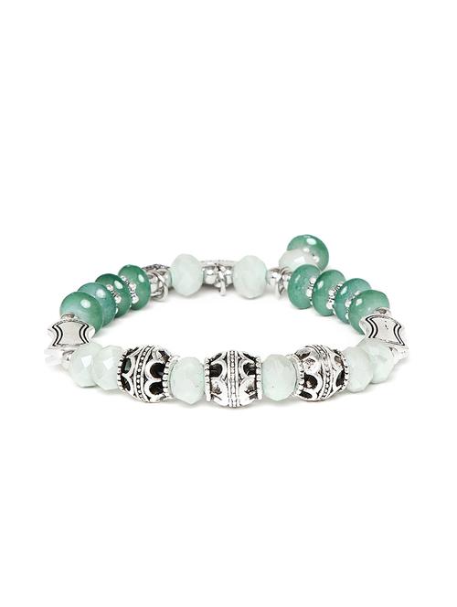 green metal bangle bracelet - 16831740 - Standard Image - 1