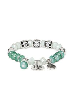 green metal bangle bracelet - 16831740 - Standard Image - 2