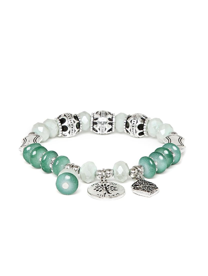 green metal bangle bracelet - 16831740 - Zoom Image - 2