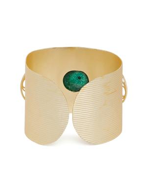 gold brass cuffs bracelet - 16831756 - Standard Image - 3