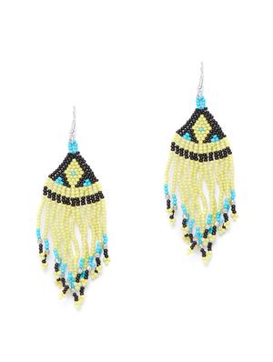 multi colored metal drop earring - 16831779 - Standard Image - 2
