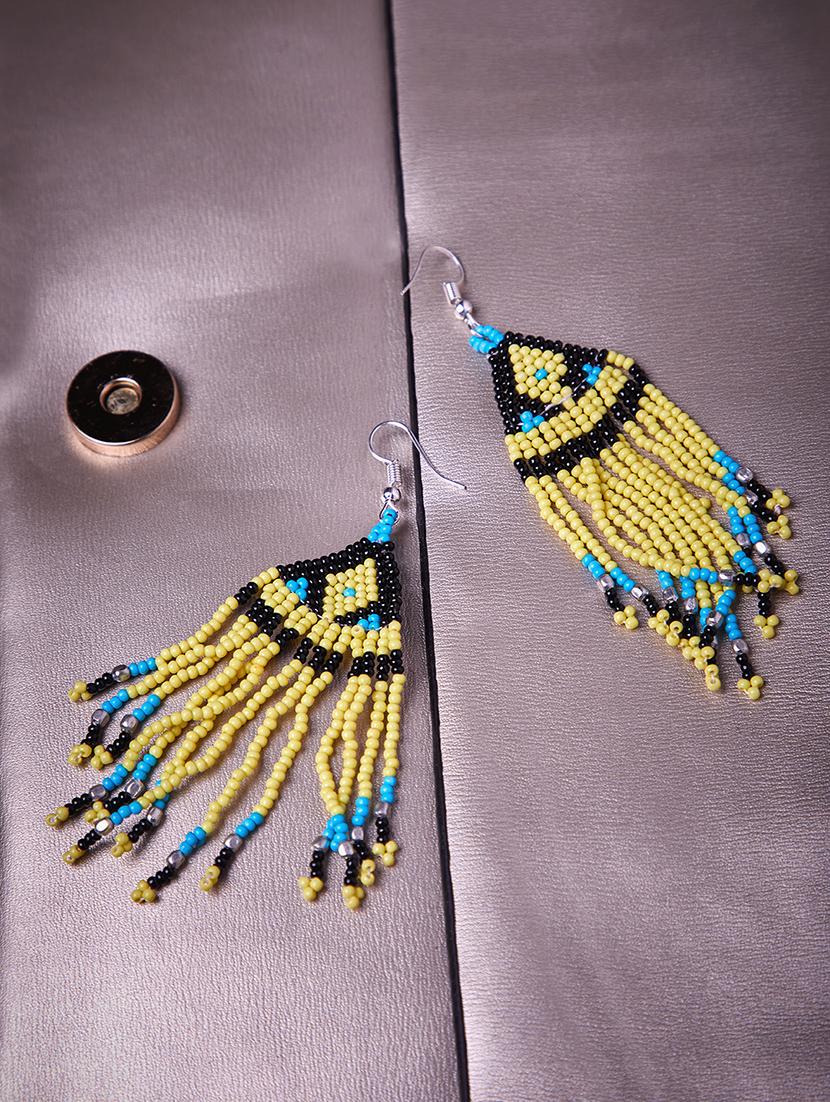multi colored metal drop earring - 16831779 - Zoom Image - 1