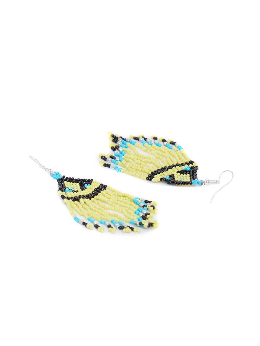 multi colored metal drop earring - 16831779 - Zoom Image - 3