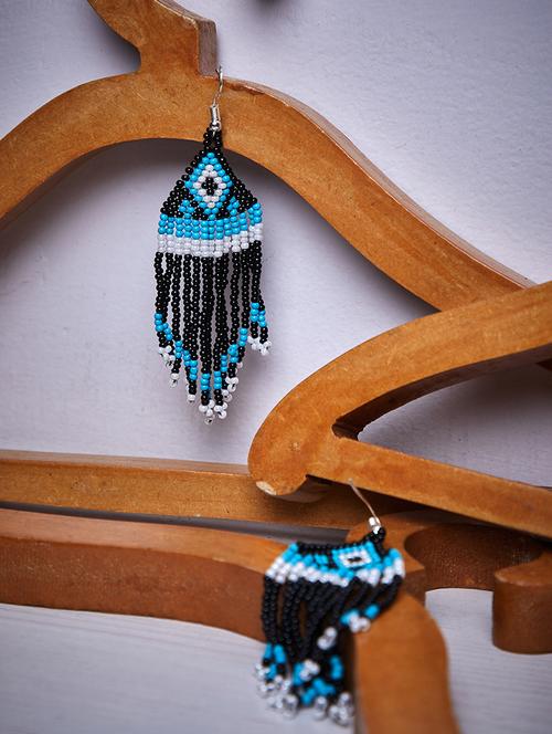 multi colored metal drop earring - 16831780 - Standard Image - 1