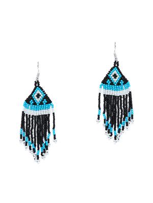 multi colored metal drop earring - 16831780 - Standard Image - 2